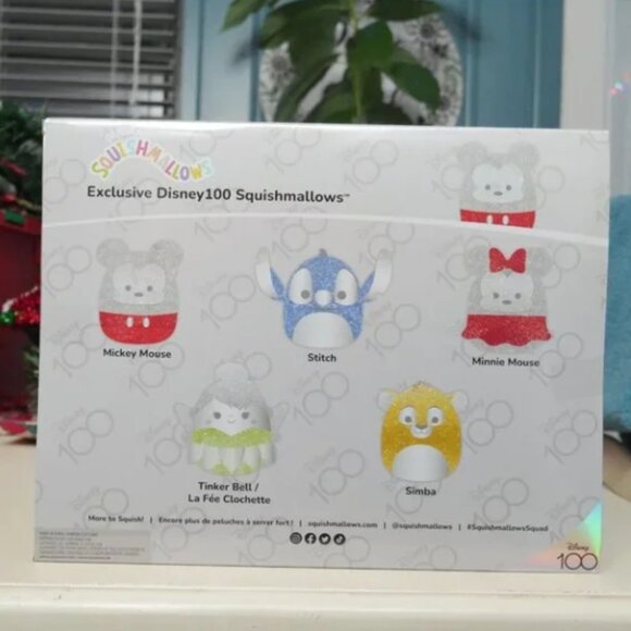 Disney Squishmallows Mickey Minnie Simba Stitch Tinker Bell CHRISTMAS Gift Set - Picture 2 of 10